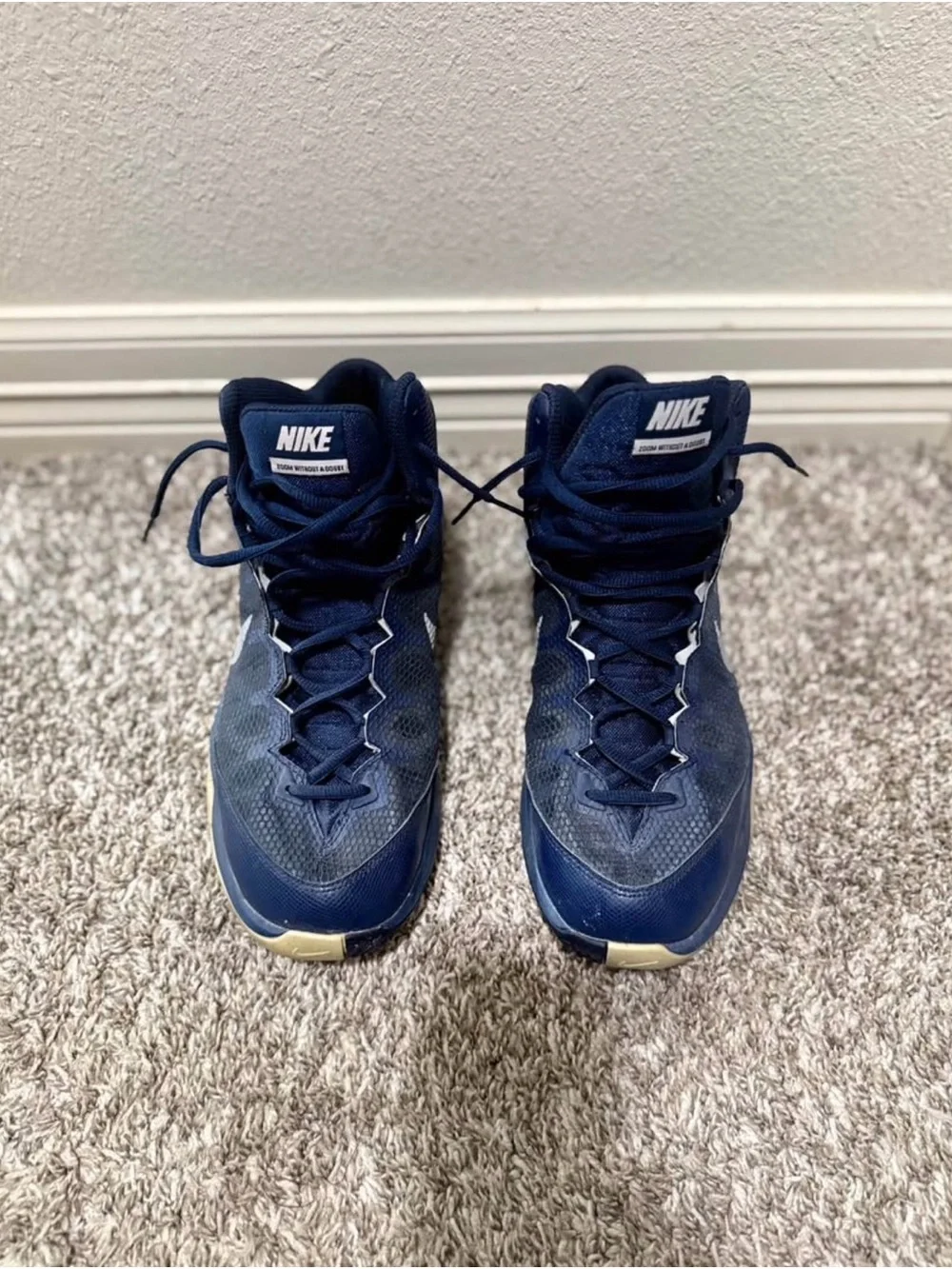 Nike Shoes Mens 11.5 Blue Zoom Without A Doubt Basketball Sneakers